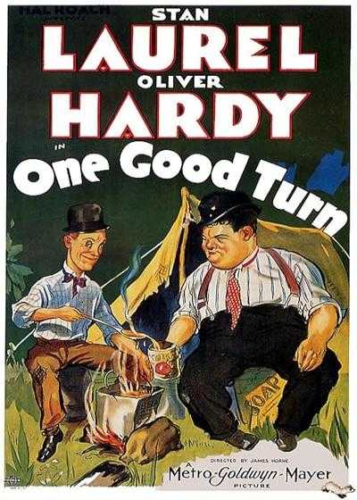 تصویر فیلم لورل و هاردی: یک حرکت صحیح One Good Turn 1931