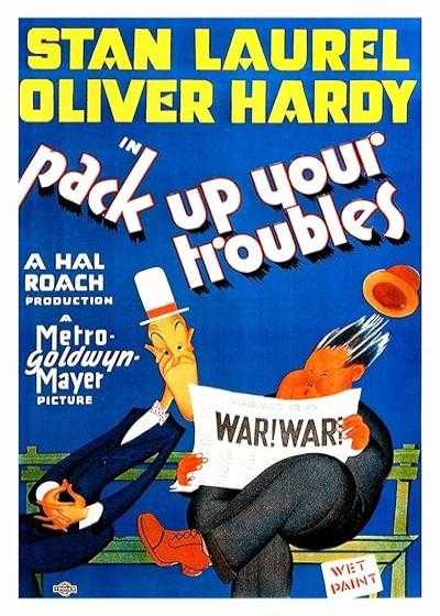 تصویر فیلم لورل و هاردی: زحمتت رو کم کن Pack Up Your Troubles 1932