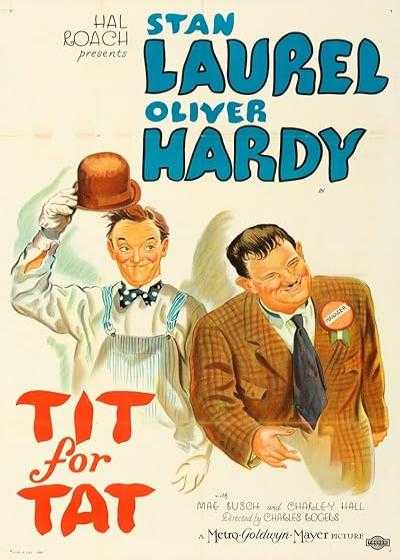 تصویر فیلم لورل و هاردی: این به آن در Tit for Tat 1935