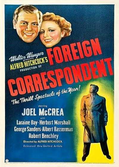 تصویر فیلم خبرنگار خارجی Foreign Correspondent 1940